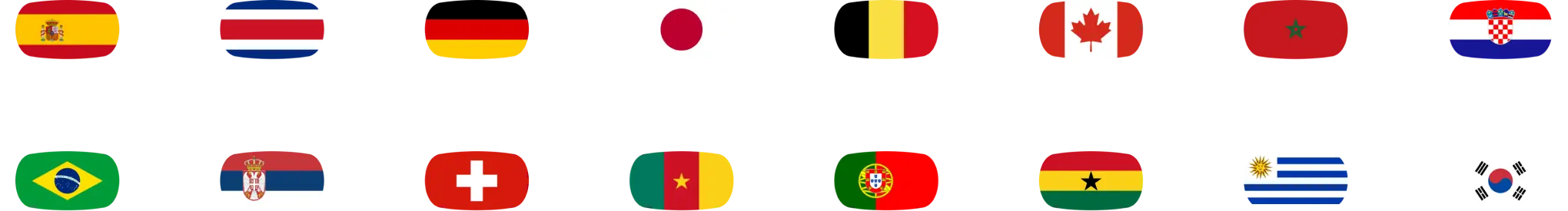 World Cup Countries Flags